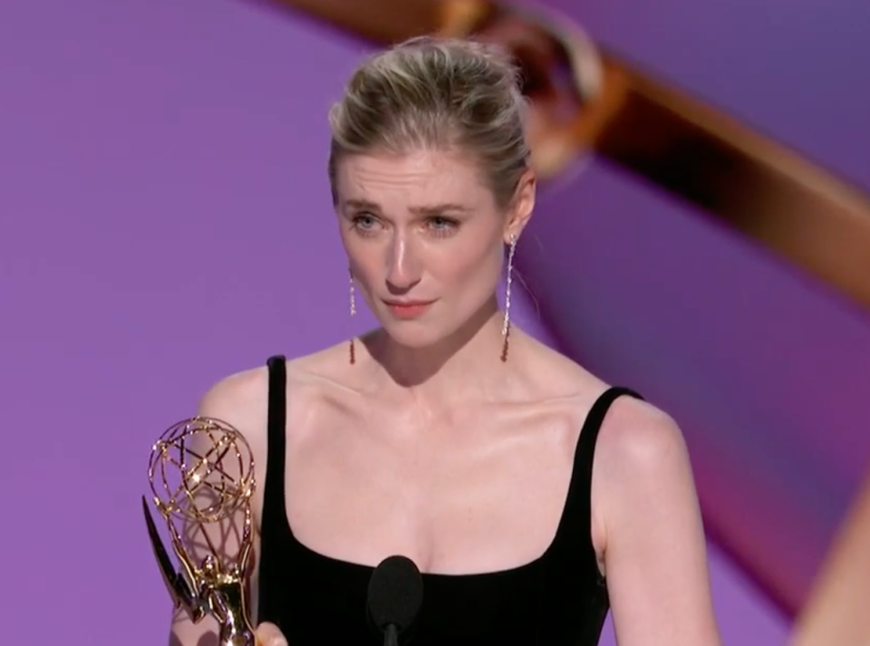 Debicki accepting her award (ABC)