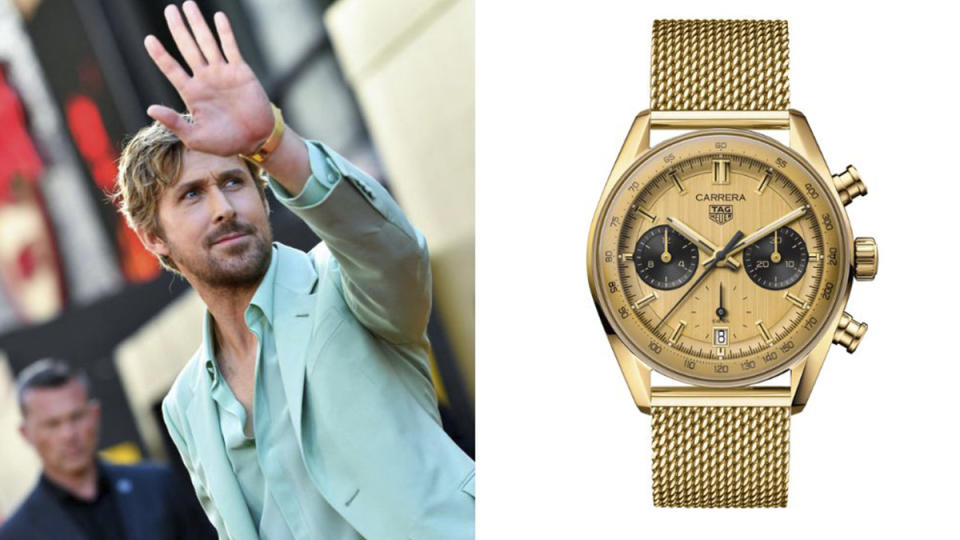 Ryan Gosling Wore a Custom Mint Green Gucci Suit to ‘The Fall Guy’ Premiere