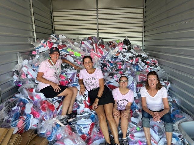 Laces of Love organized and distributed just under 13,000 pairs of shoes following Hurricane Ian's destruction across Southwest Florida.