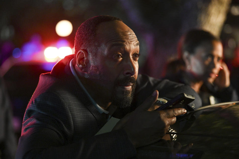 This image released by NBC shows Jesse L. Martin as Alec Mercer in a scene from "The Irrational." (Sergei Bachlakov/NBC via AP)