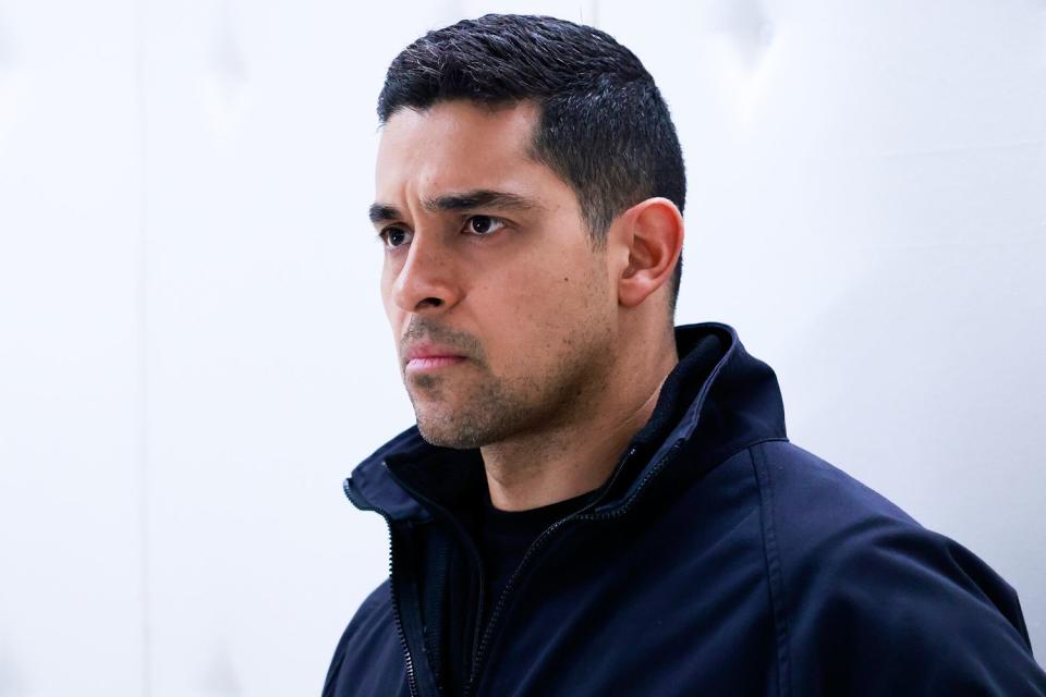 <p>Sonja Flemming/CBS</p> Wilmer Valderrama in a scene from 