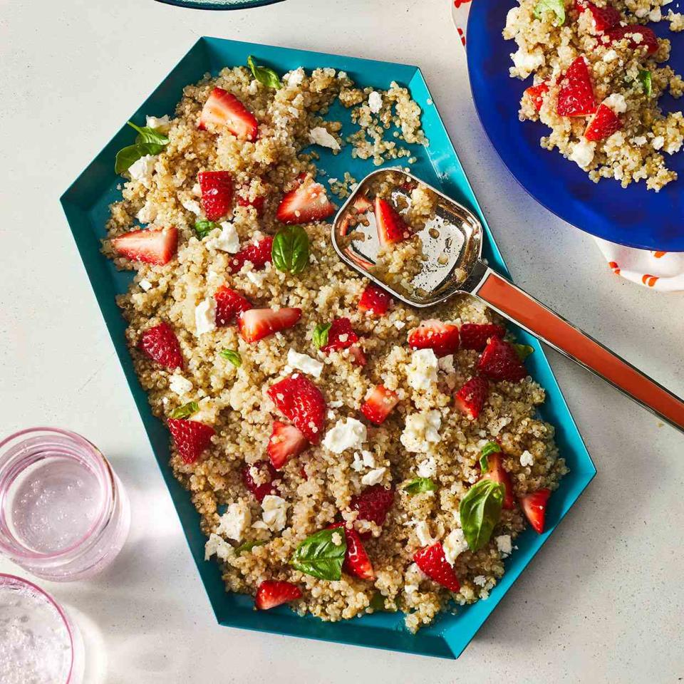 Strawberry Basil Quinoa Salad