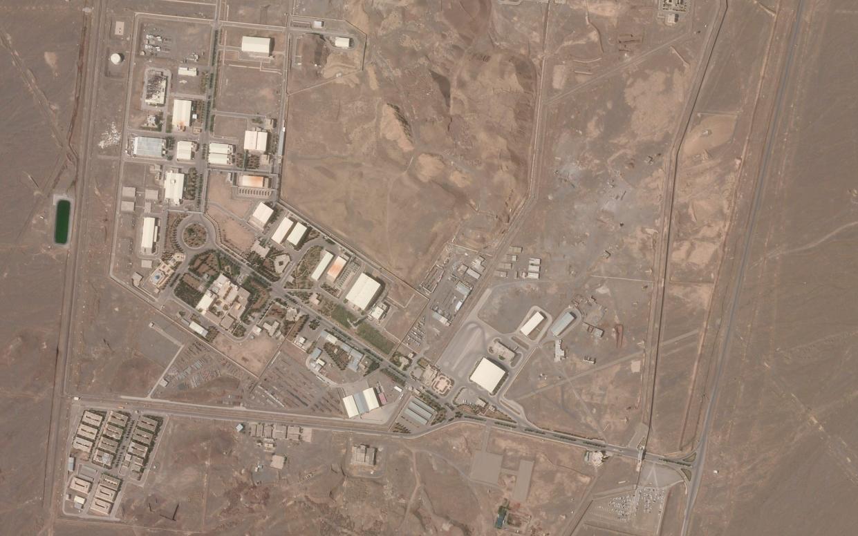 This satellite photo from Planet Labs Inc. shows Iran's Natanz nuclear facility on Wednesday, April 7, 2021 - Planet Labs Inc./AP