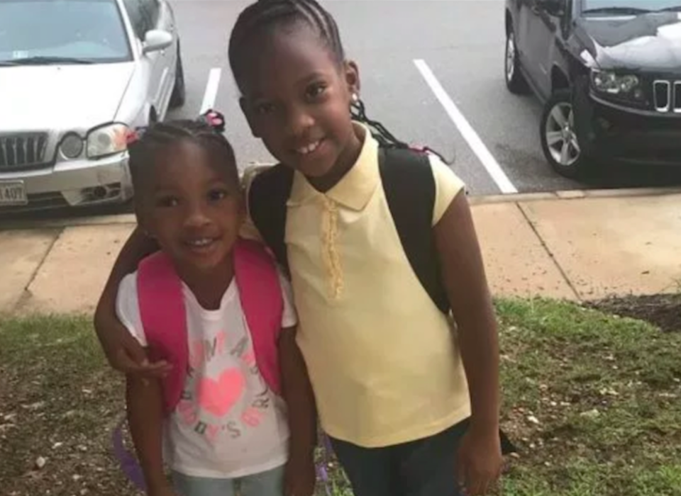 Sisters Paris, left, and London Taylor were killed in the crash (Picture: Facebook)