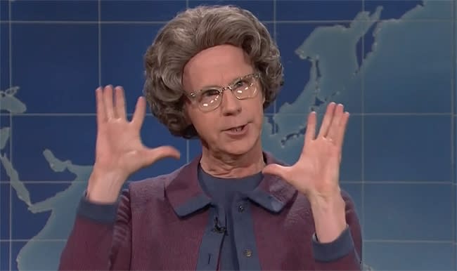 Dana Carvey returning to <i>SNL</i> for a cameo as the Church Lady in 2016. (Photo: NBC Universal)