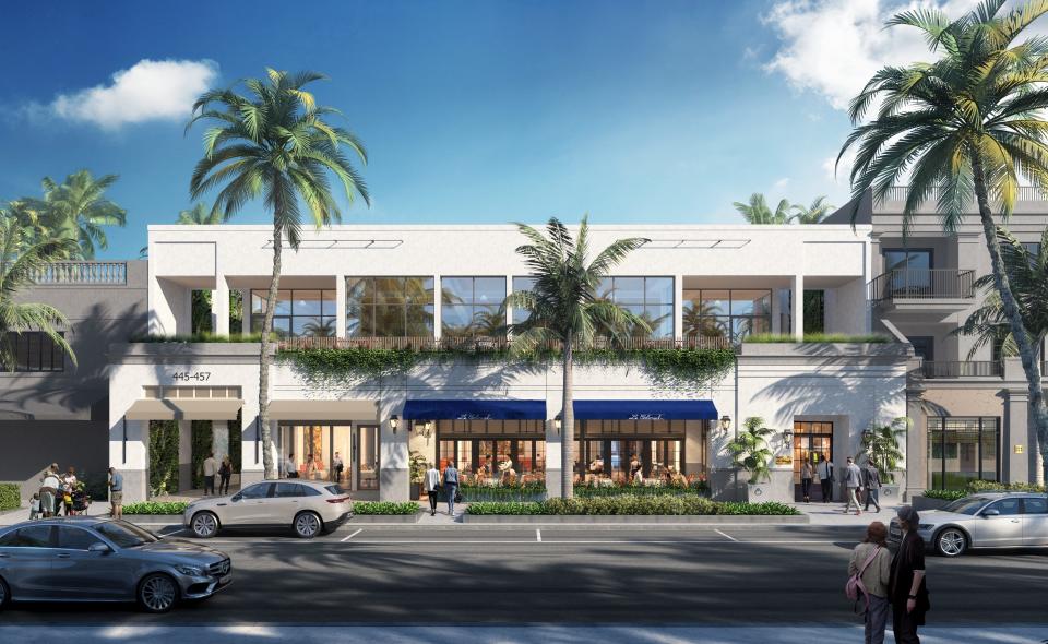 A rendering of Le Colonial's exterior in Naples.