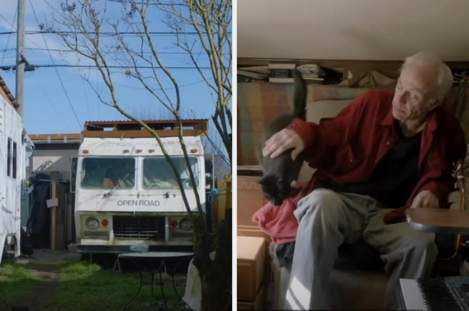 Rich's camper and his cat