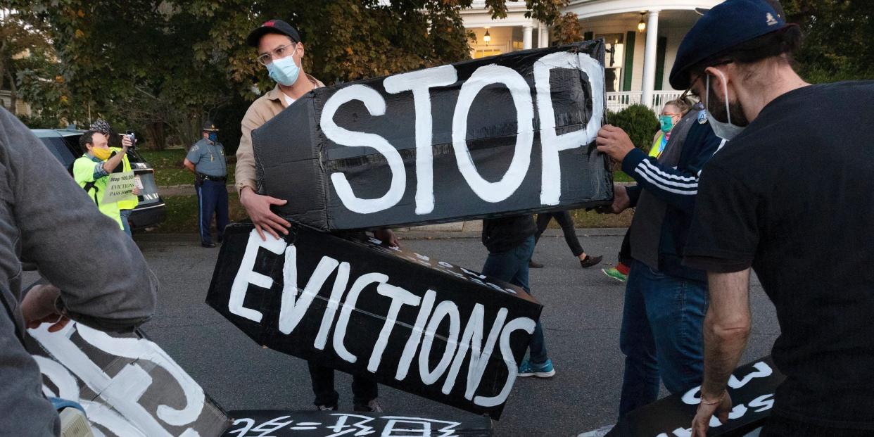 Eviction Moratorium Activists Massachusetts Signs DOJ