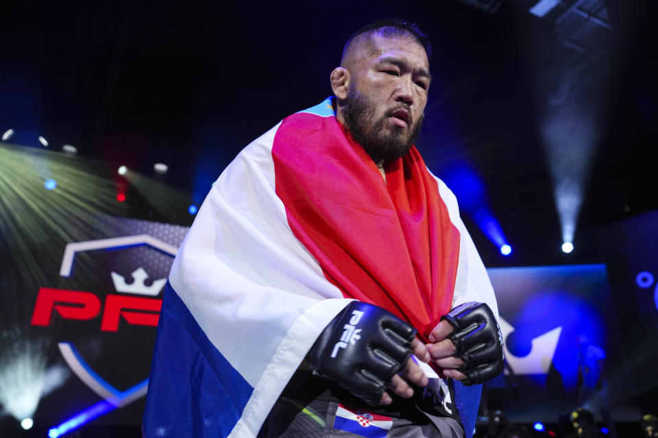 2023 PFL 8: New York City at The Theater at Madison Square Garden in New York, New York, Friday, August 18, 2023. (Cooper Neill/PFL)