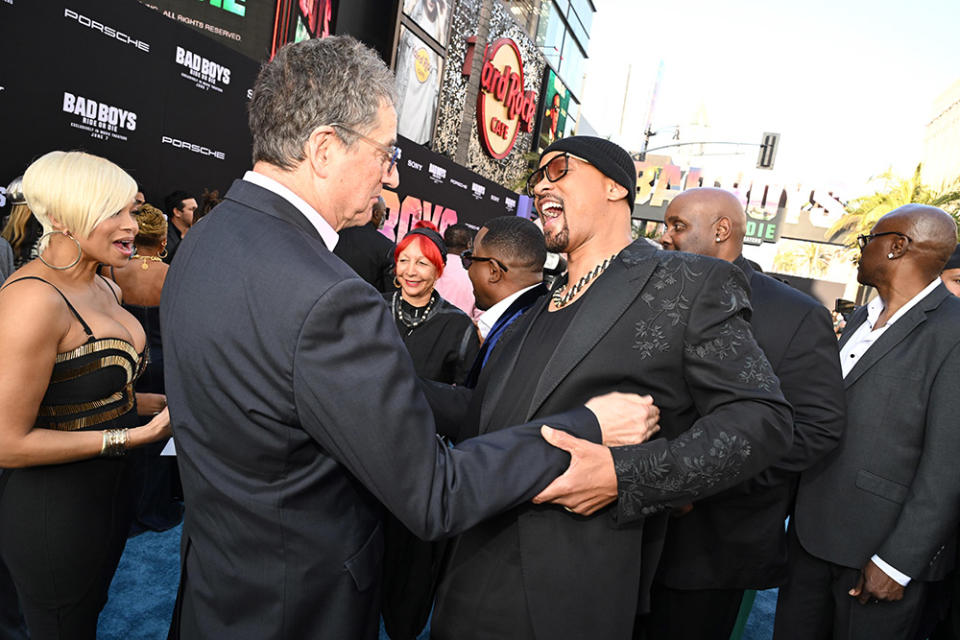 Thomas Rothman, Chairman and CEO of Sony Pictures Entertainment's Motion Picture Group, and Will Smith at the Los Angeles Premiere of Columbia Pictures BAD BOYS: RIDE OR DIE at the TCL Chinese Theater on May 30, 2024 in Hollywood, California.