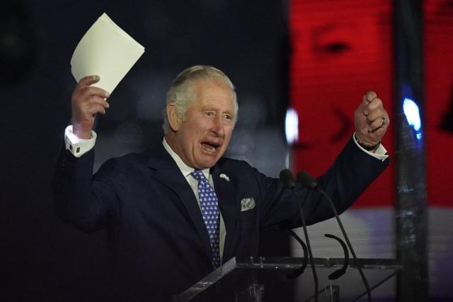 The Prince of Wales speaks on stage during the BBC’s Platinum Party at the Palace staged in front of Buckingham Palace (PA Wire)