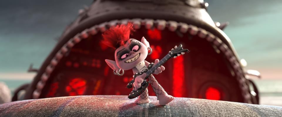 Queen Barb (voiced by Rachel Bloom) in the movie "Trolls World Tour."