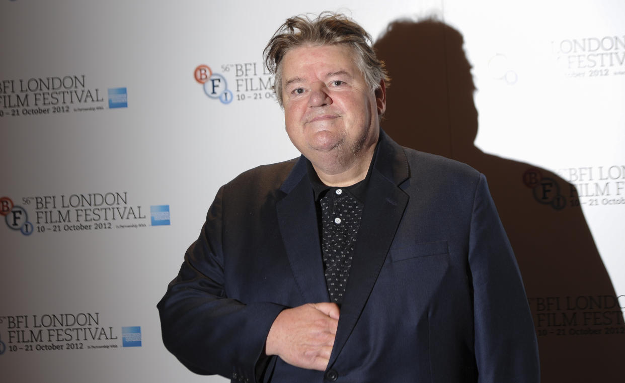 Actor Robbie Coltrane arrives at the "Great Expectations" photo call as part of the BFI London Film Festival held at the Empire Cinema on Sunday, October 21, 2012 in London, UK.  (Photo by Ki Price/Invision/AP)