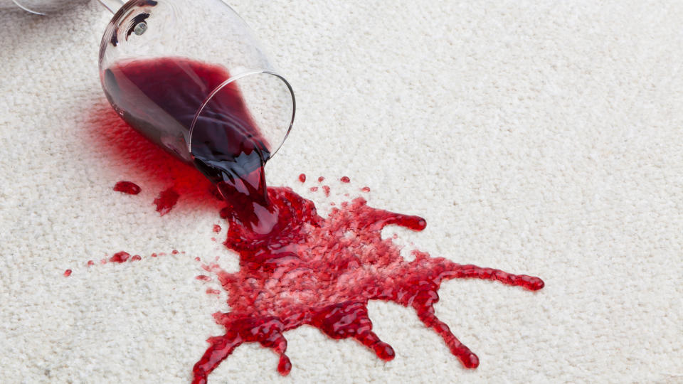 Spilled wine