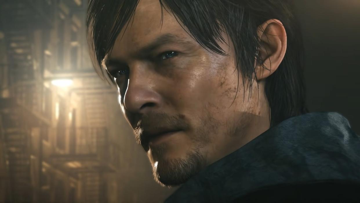  digitally rendered Norman Reedus looking over shoulder 