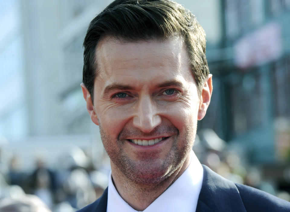 Cast member Richard Armitage poses on the red carpet at the premiere of "The Hobbit: An Unexpected Journey," at the Embassy Theatre, in Wellington, New Zealand, Wednesday, Nov. 28, 2012. (AP Photo/SNPA, Ross Setford) NEW ZEALAND OUT