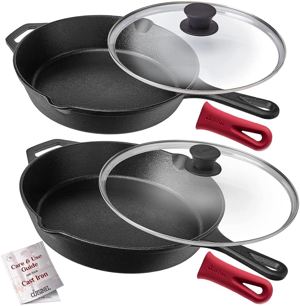 Cuisinel Cast Iron Skillet Set. Image via Amazon.