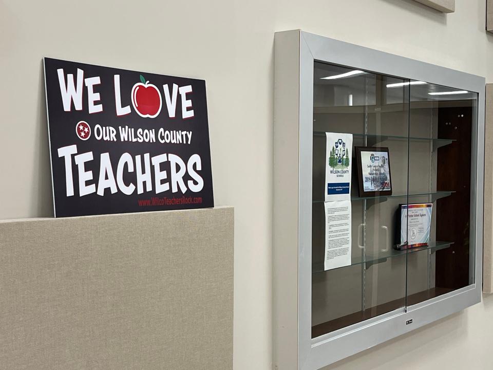 Wilson County's Chamber of Commerce offices and a coalition of churches named Everyone's Wilson have started a sign initiative to show school teacher support amid shortages