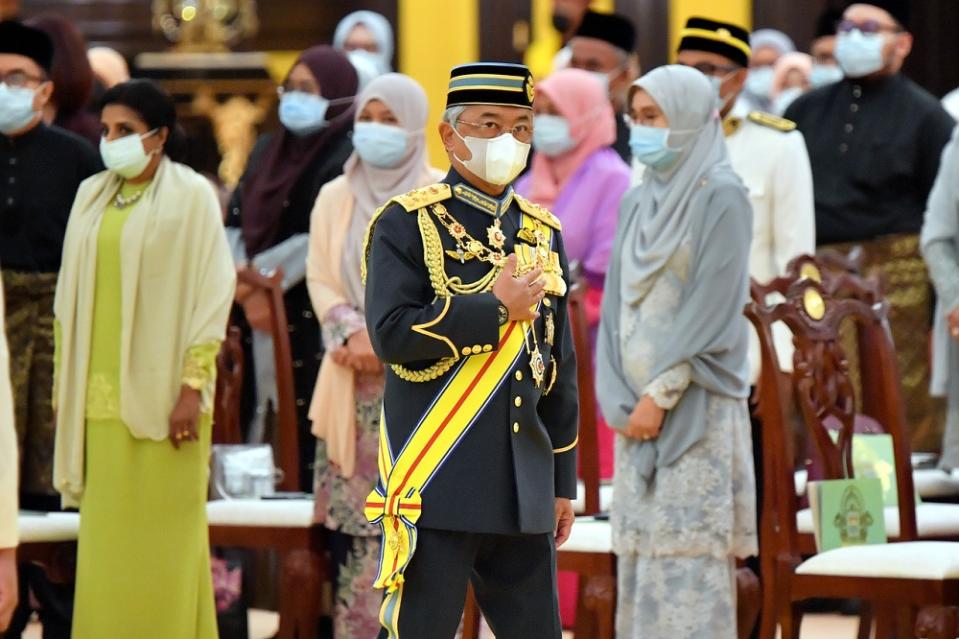 The King has granted audiences to top political party leaders at Istana Negara in Kuala Lumpur over the past week to receive feedback on the Covid-19 situation and the state of Emergency in the country. ― Bernama pic