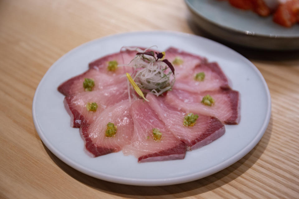 Toko Yakitori - Yellowtail Carpaccio with Yuzu Pepper