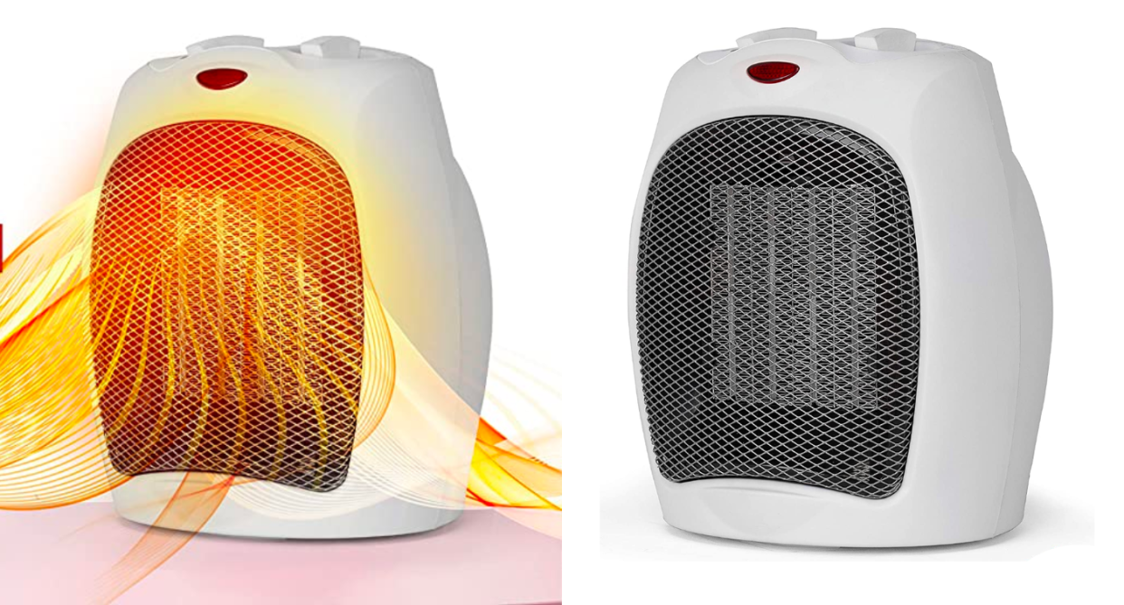 This Black+Decker Desktop Heater and more space heaters are on sale at Amazon. Images via Amazon.