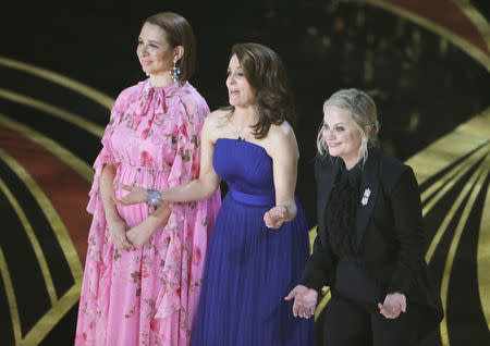 91st Academy Awards - Oscars Show - Hollywood, Los Angeles, California, U.S., February 24, 2019. Actors Tina Fey, Maya Rudolph and Amy Poehler present. REUTERS/Mike Blake