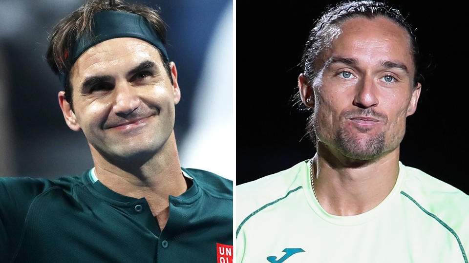 Roger Federer sent a beautiful message to retiring Ukrainian star Alexandr Dolgopolov on social media. Pictures: Getty Images