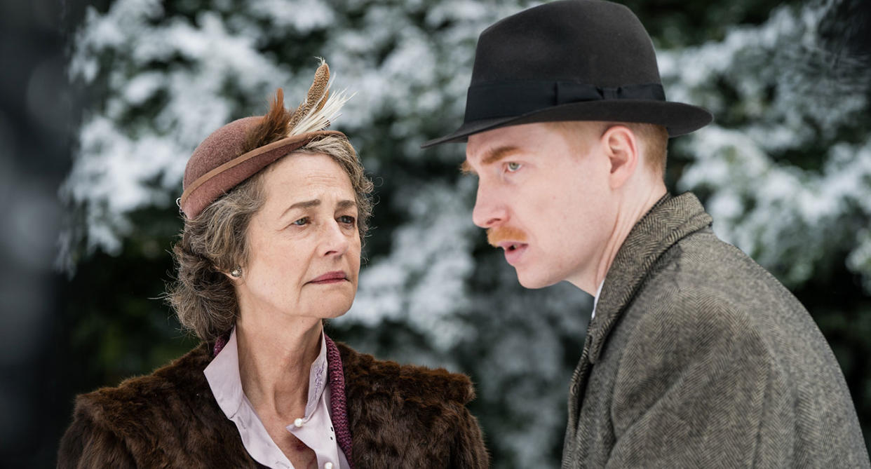 Charlotte Rampling and Domhnall Gleeson in a still from <i>The Little Stranger</i> (Pathe UK)