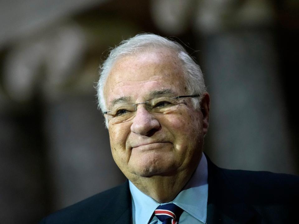 Former TD Ameritrade CEO Joe Ricketts at his son's swearing-in as a senator in January 2023.