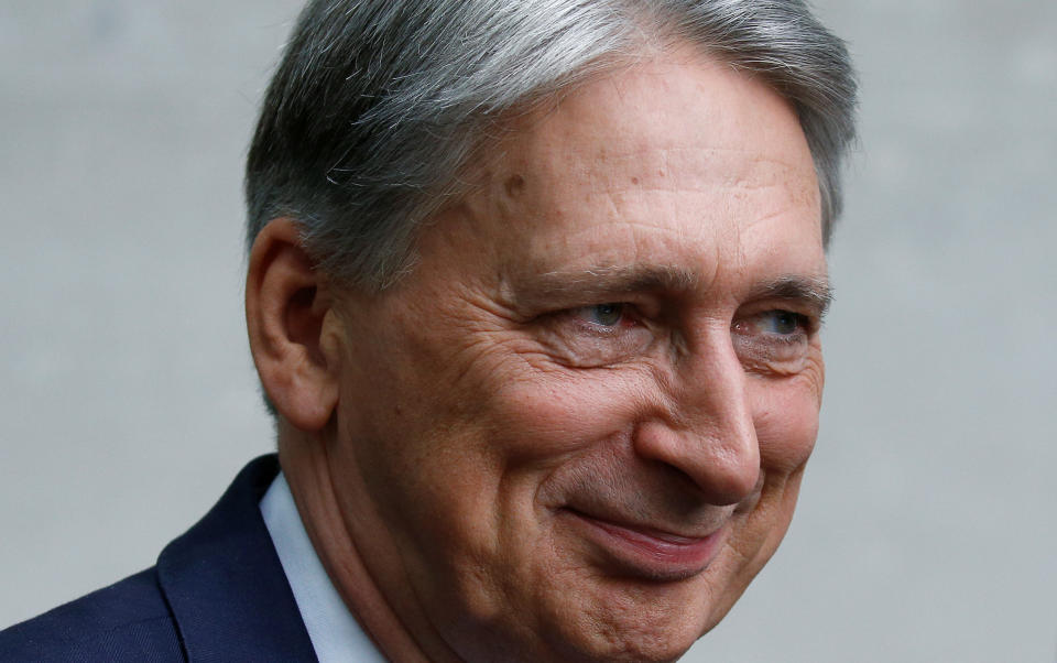 Britain's Chancellor of the Exchequer Philip Hammond 