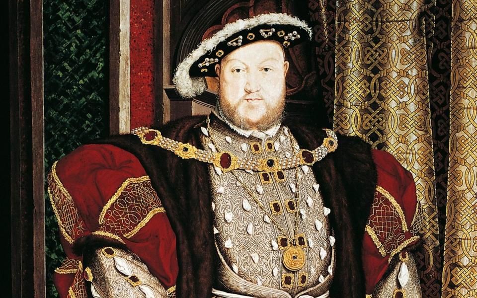 Detail from Hans Holbein's famous portrait of Henry VIII - Getty/Dea Picture Library