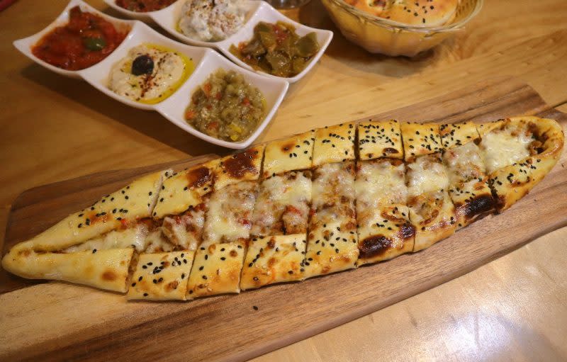 the Mediterranean deli turk - lamb pide