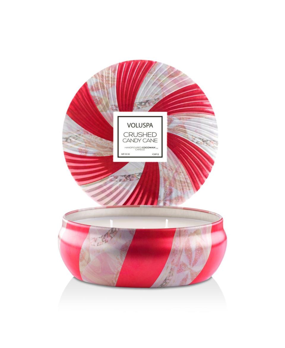 Crushed Candy Cane 3-Wick Candle