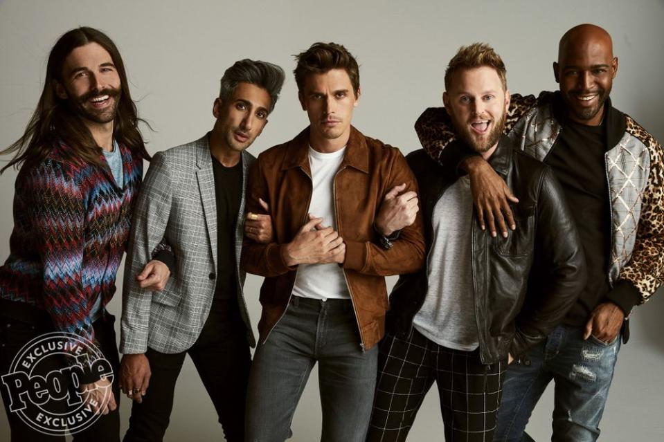 Jonathan Van Ness, Tan France, Antoni Porowski, Bobby Berk and Karamo Brown