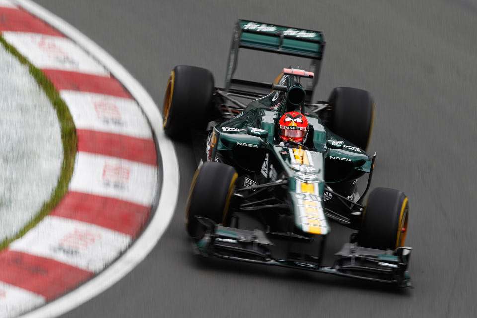 MONTREAL, CANADA - JUNE 08: Heikki Kovalainen of Finland and Caterham drives during practice for the Canadian Formula One Grand Prix at the Circuit Gilles Villeneuve on June 8, 2012 in Montreal, Canada. (Photo by Paul Gilham/Getty Images)