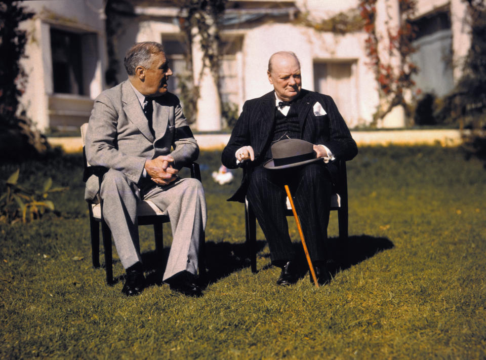 Franklin Roosevelt et Winston Churchill se sont rencontrés à plusieurs reprises, notamment pendant la Seconde Guerre mondiale.