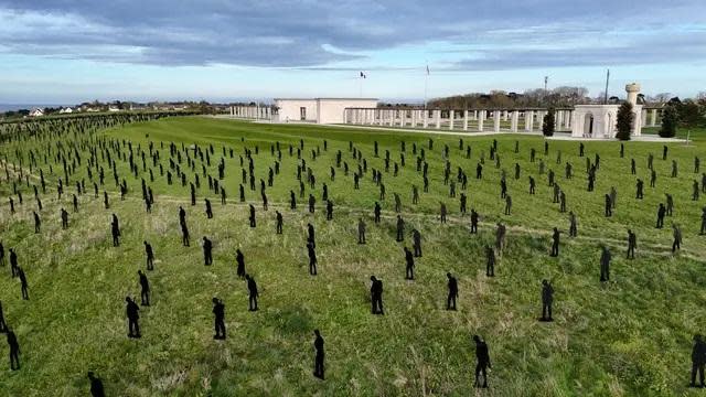 Oxford Mail: A view of the Standing with Giants silhouettes which create the For Your Tomorrow installation at