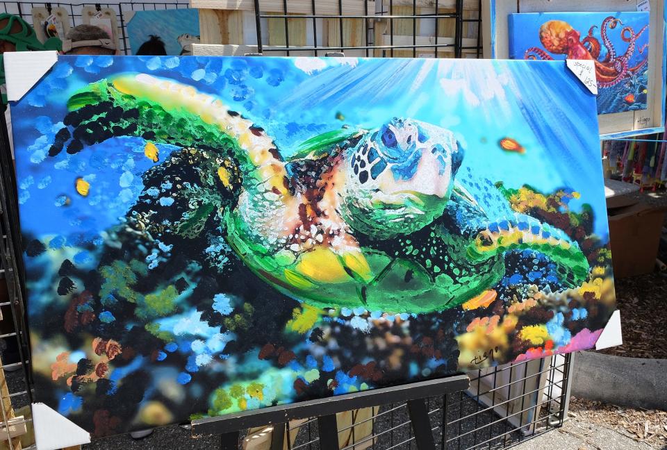 There will be hundreds of pieces of art for sale Saturday, March 15 at the 18th Annual TurtleFest at the Loggerhead Marinelife Center.