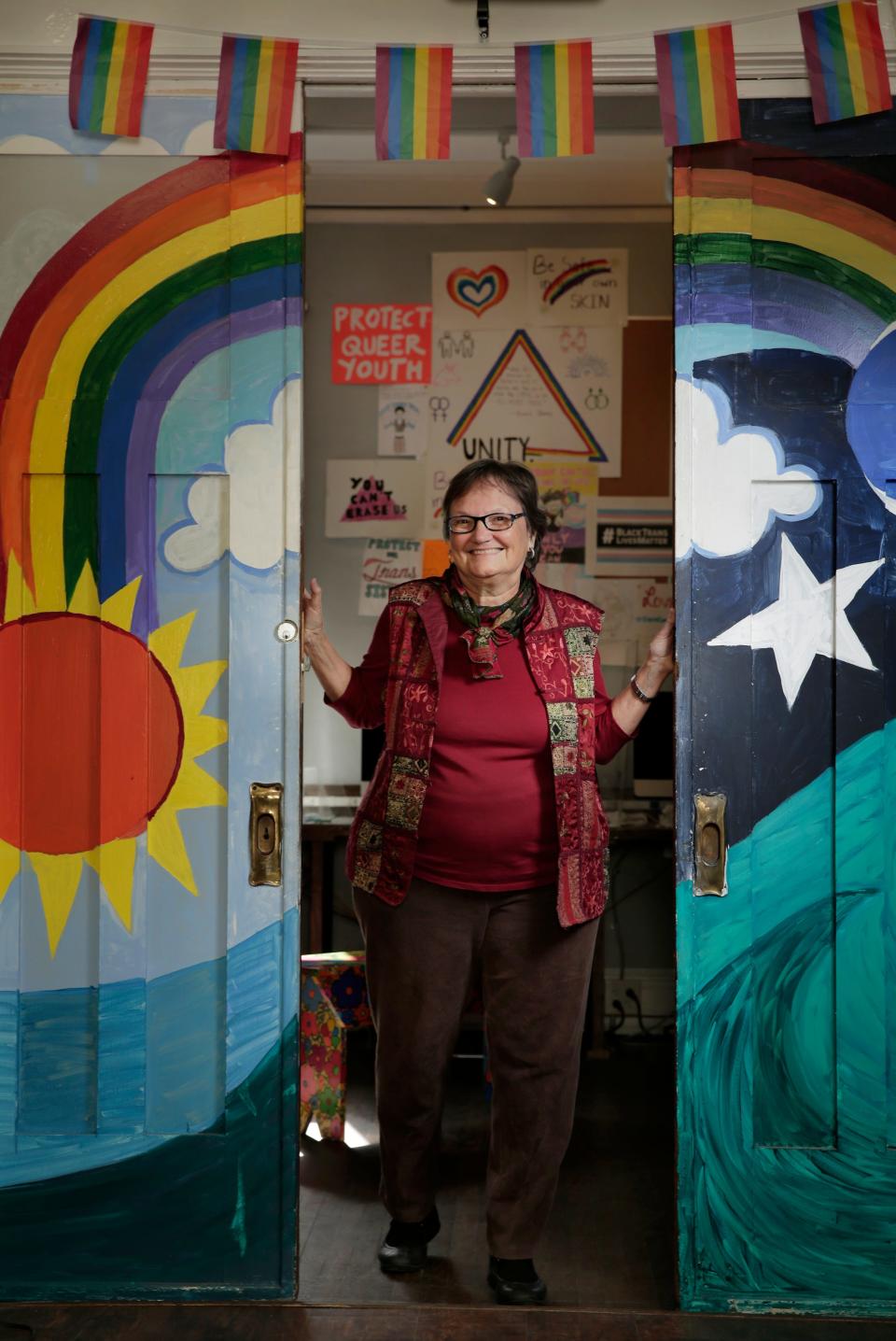 Cindy Watson, photographed last month, is inside JASMYN's Watson House that was the first of three properties the organization acquired and is now named after her. After starting a small support group for LGBT youth that met at Willow Branch Library in 1994, the founding CEO of the Jacksonville Area Sexual Minority Youth Network has grown the advocacy group into serving nearly 1,000 youth each year. Watson is retiring at the end of this year.