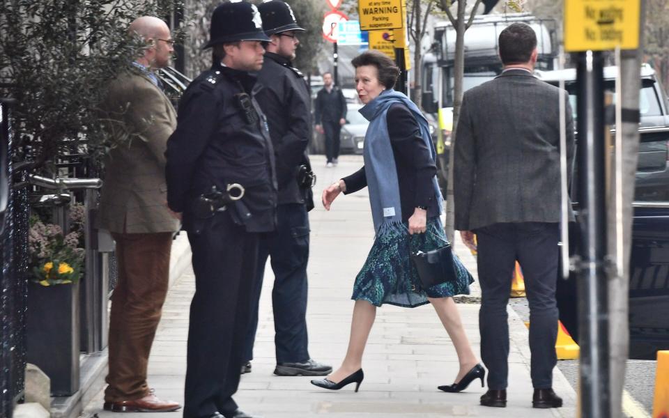 Princess Anne has arrived to see her father - London News Pictures Ltd