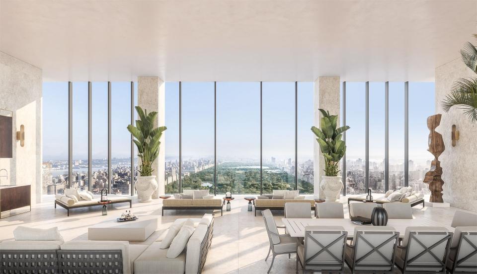 The panoramic view from 111 West 57th Street.