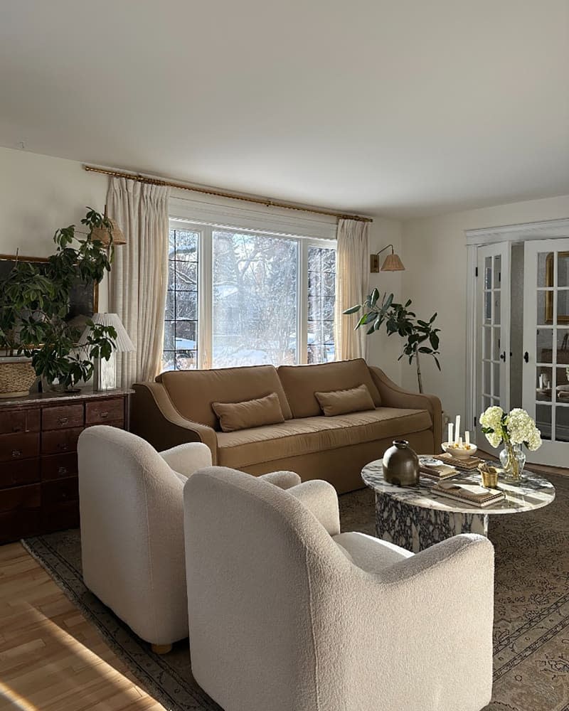 Neutral living room.