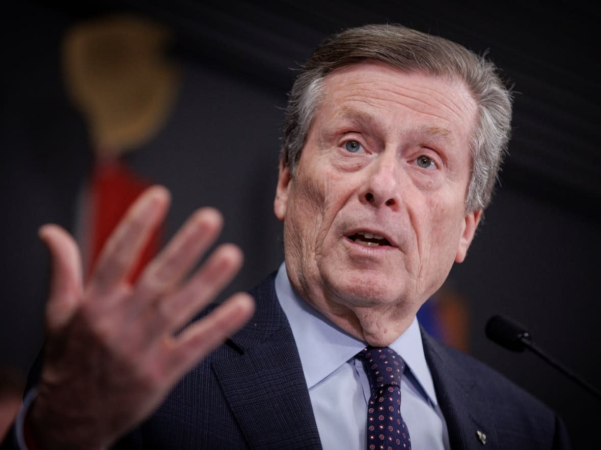 Mayor John Tory is asking city staff to study an array of new taxes and fees to help address city finances. The request will come before council at this week's meeting.  (Evan Mitsui/CBC - image credit)