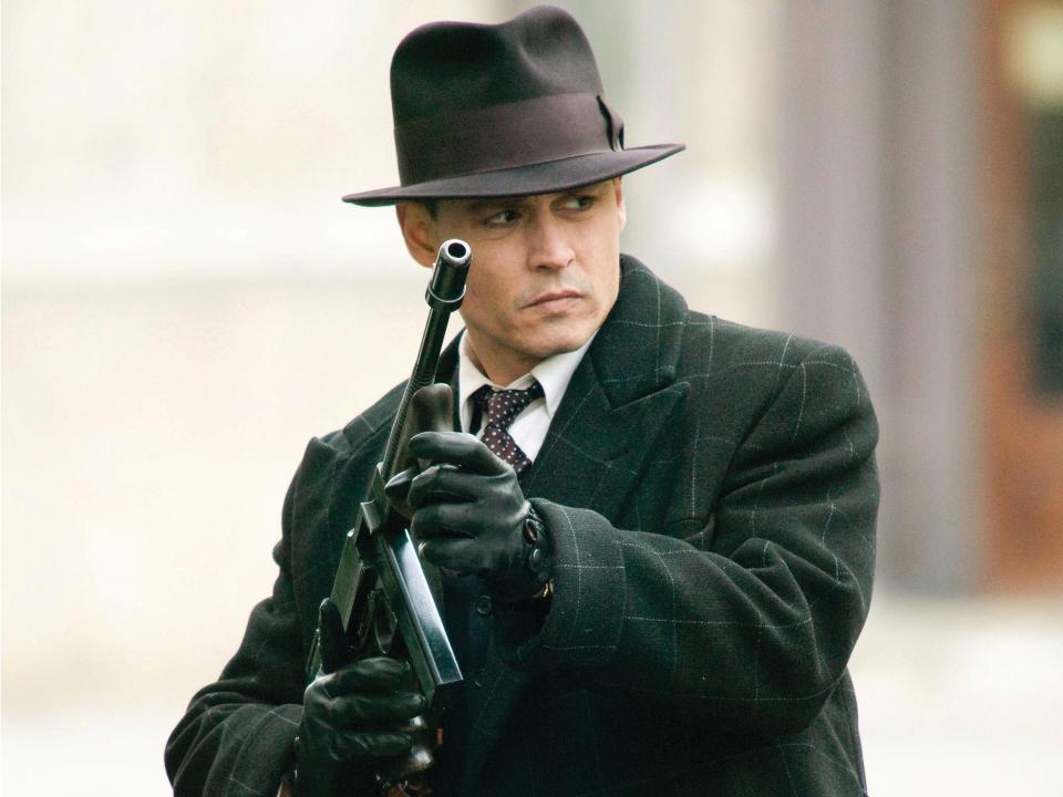 Johnny Depp as John Dillinger in "Public Enemies."