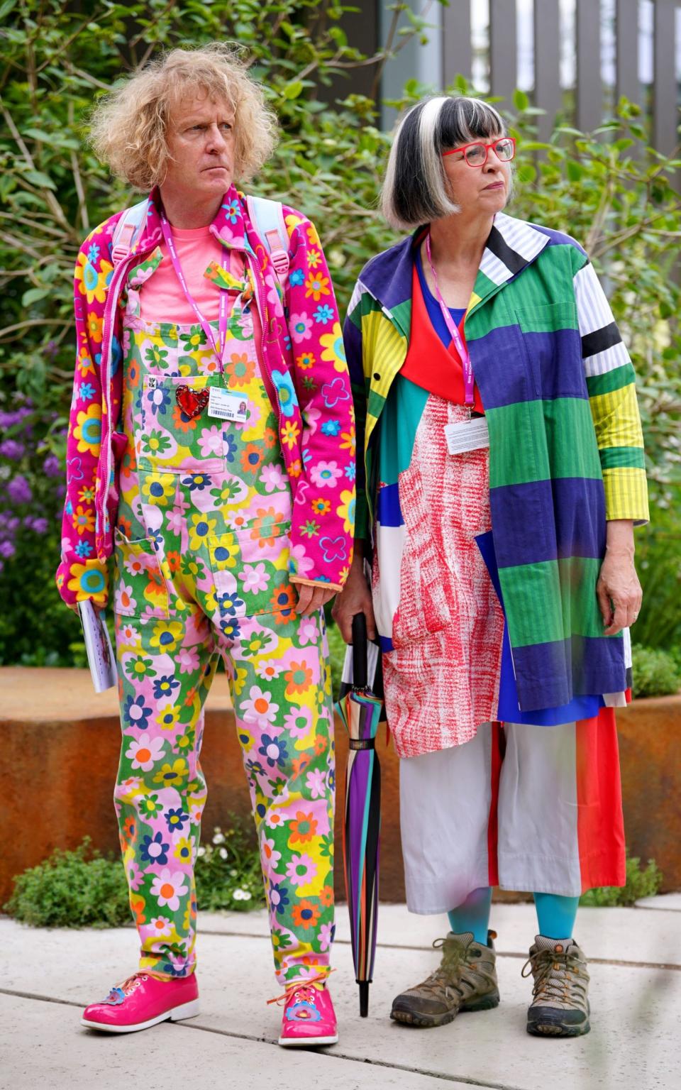 Grayson Perry and Philippa Perry during the RHS Chelsea Flower Show - Yui Mok 