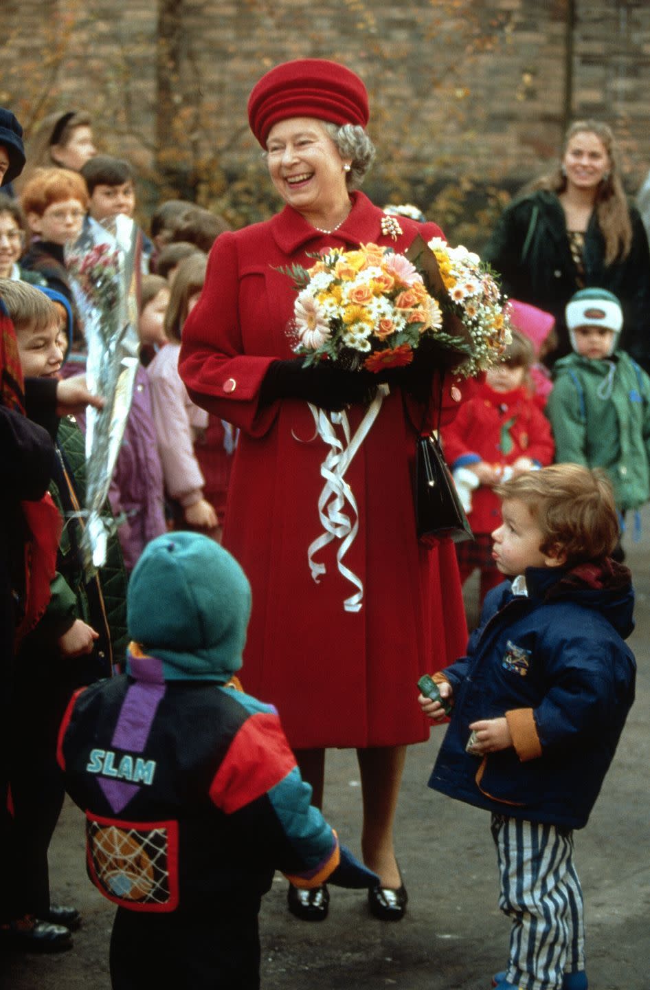 <p>She also met Russian children. </p>