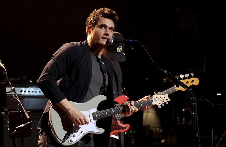 John Mayer performs at the Seventh Annual LOVE ROCKS NYC Benefit Concert for God’s Love We Deliver at Beacon Theatre on March 09, 2023 in New York City.