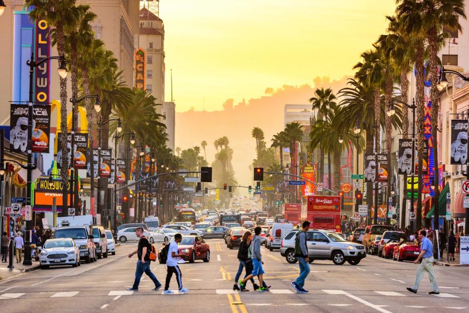 Hollywood Boulevard is one of LA’s most famous streets (Getty Images)
