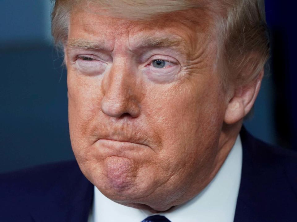 U.S. President Donald Trump speaks about the novel coronavirus disease (COVID-19) outbreak during the daily coronavirus task force briefing at the White House in Washington, U.S., April 5, 2020: Joshua Roberts/Reuters/TPX