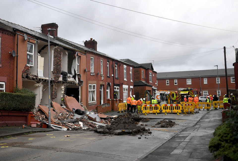 Manchester sinkhole. (Reach/MEN Media)